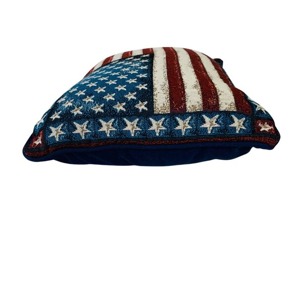 Lafrance Americana Flag Decorative Throw Pillow Old Glory Stars Stripes USA - Picture 3 of 14